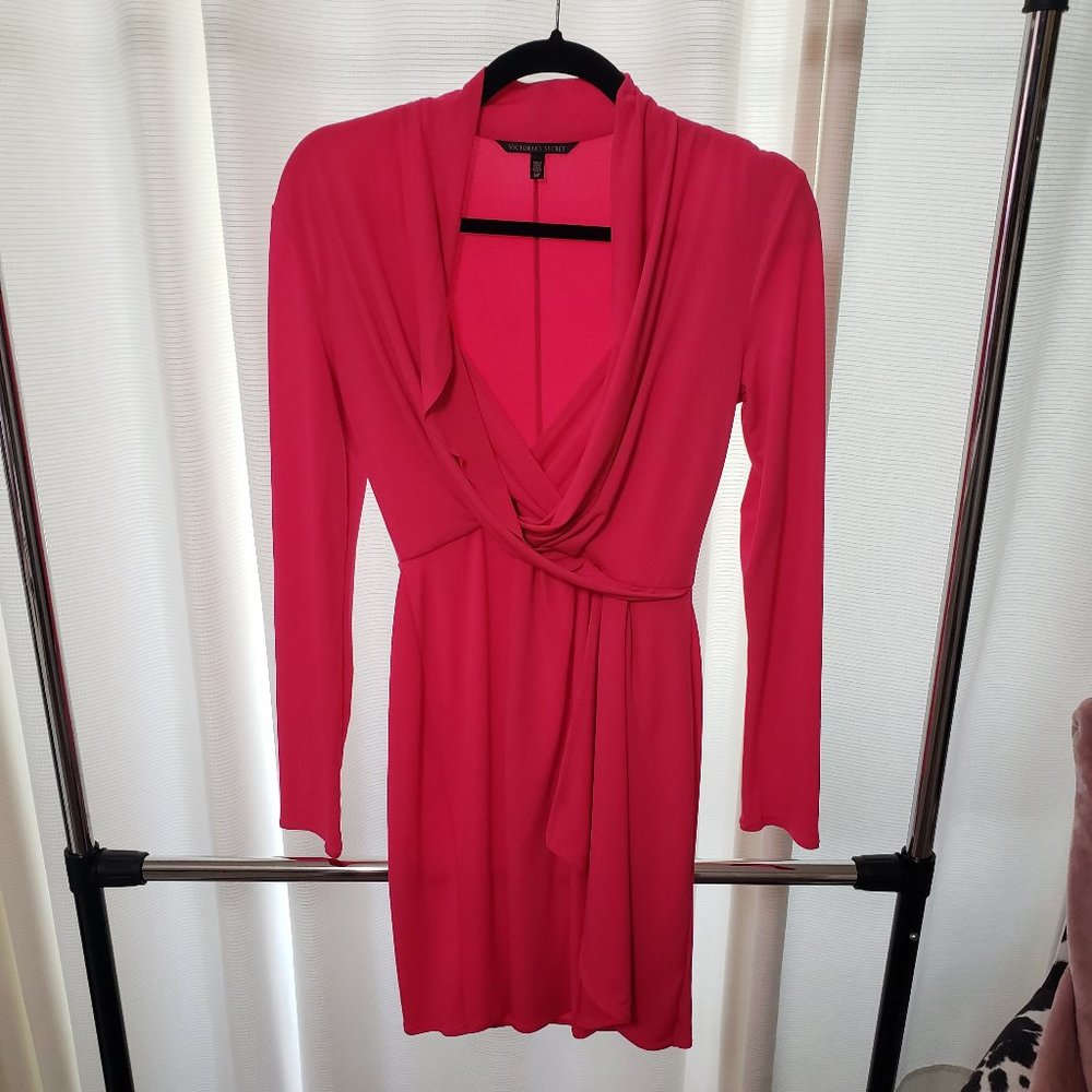 Victoria Secret Hot Pink Stretch Dress- Small